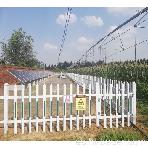 Sistema de riego por pivote del centro de uso agrícola de Bauer